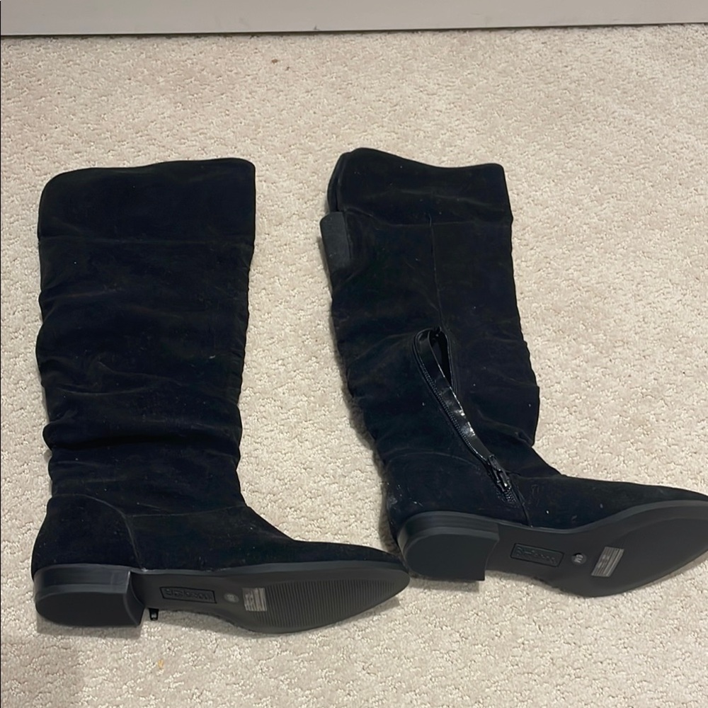NWOT Style & Co Black Over the Knee Boots with Slouchy Design